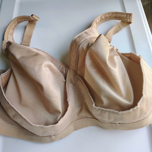Glamorise MagicLift Seamless Wire-free everyday Bra - Cafe Nude Intimates sz 46G - Picture 13 of 17